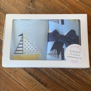 3 Martha’s Onesie & Burp Cloth Gift Set